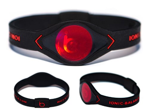 Classic Ionic Balance Band Black / Red X-Small - 16cm / 6.3in von Ionic-Balance