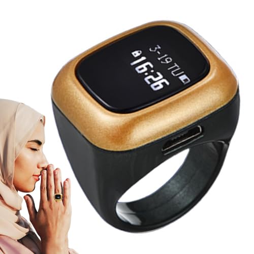 Digitaler Fingercounter Ring | Smart Portable Counter für Prayer und Meditation | Pray Tracker Ring mit Alarmfunktion | passend für Smart Ring Counter für Counting und Tracking von Iouyjiu