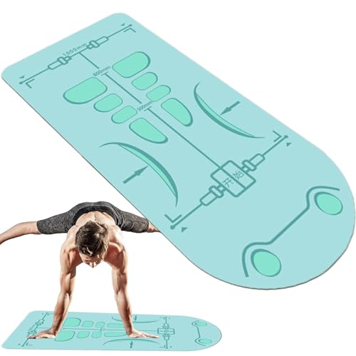 Yoga Mats, Exercise Matte, Extra Long and Sturdy Design, Non Slip Surfaces Workout Mat, Soundproof Fitness Pad for Ab Roller Wheel Workouts in Men and Women, 62.99 x 27.56 Inches von Iouyjiu