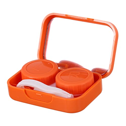 Ipetboom 1 Set 4 Stück Boxen Box Case Kit Case Spiegel Cartoon Linsen Augenetui Orange von Ipetboom