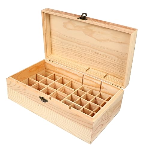 Ipetboom 36 Box Aromatherapie Flaschen Kompakter Aufbewahrungsbehälter Für Ätherische Öle Aus Holz Holz Spenderbehälter Für Ätherische Öle Von Woodsy von Ipetboom