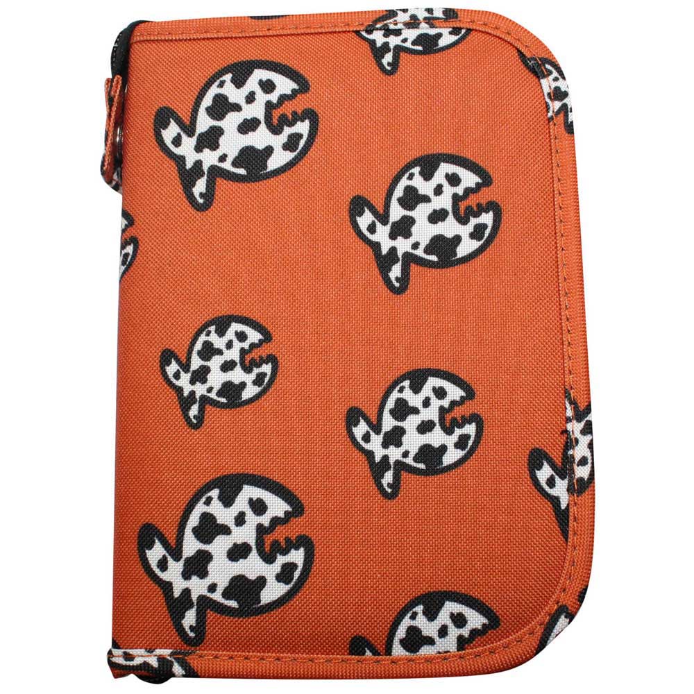 Iq-uv Allover Fish Logbook Cover Orange M von Iq-uv