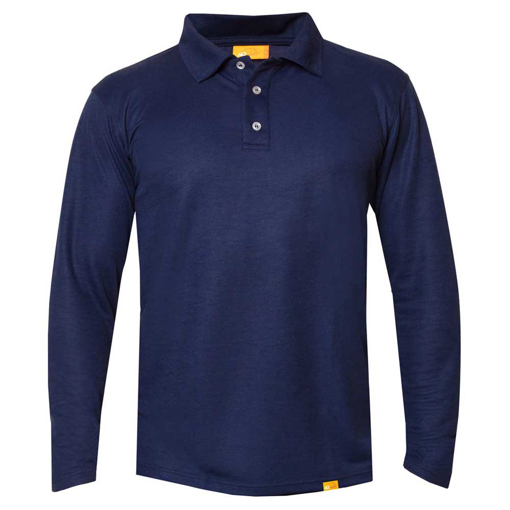 Iq-uv Uv 50+ Long Sleeve Polo Blau 3XL von Iq-uv