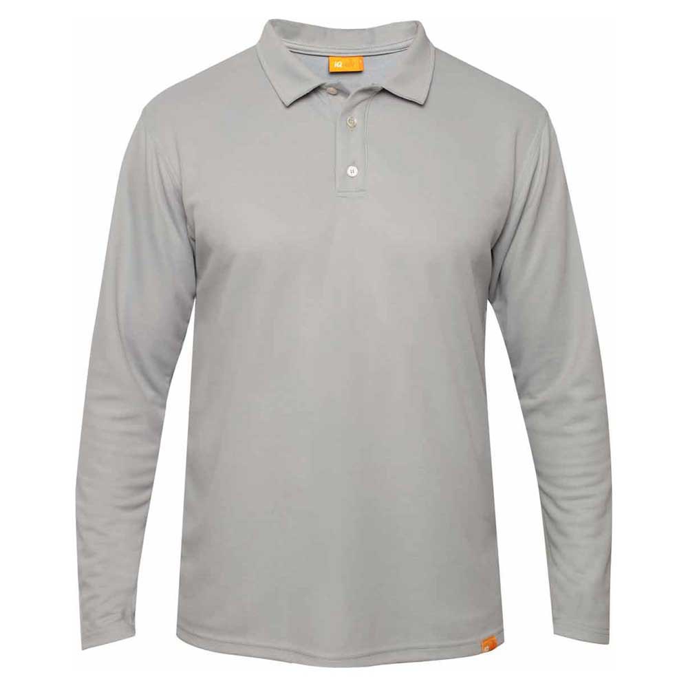 Iq-uv Uv 50+ Long Sleeve Polo Grau S von Iq-uv