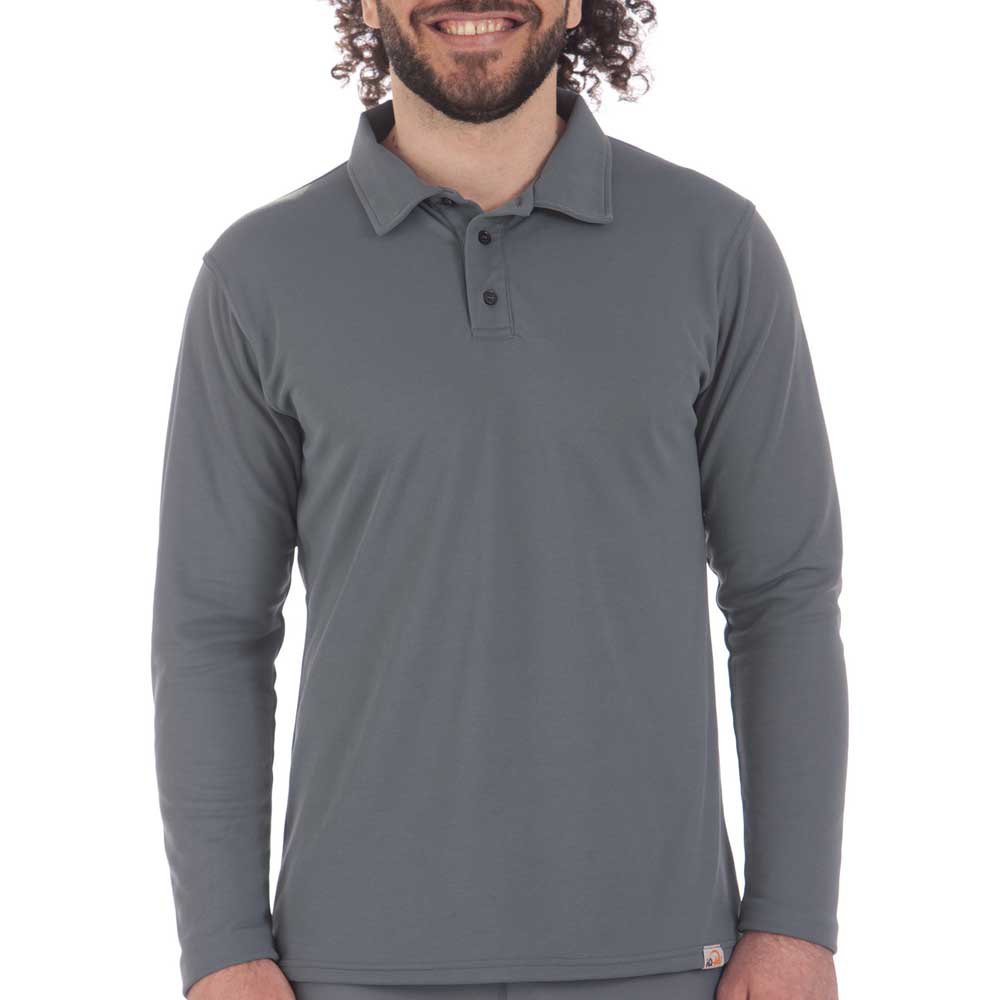 Iq-uv Uv Pro Long Sleeve Polo Grau M von Iq-uv