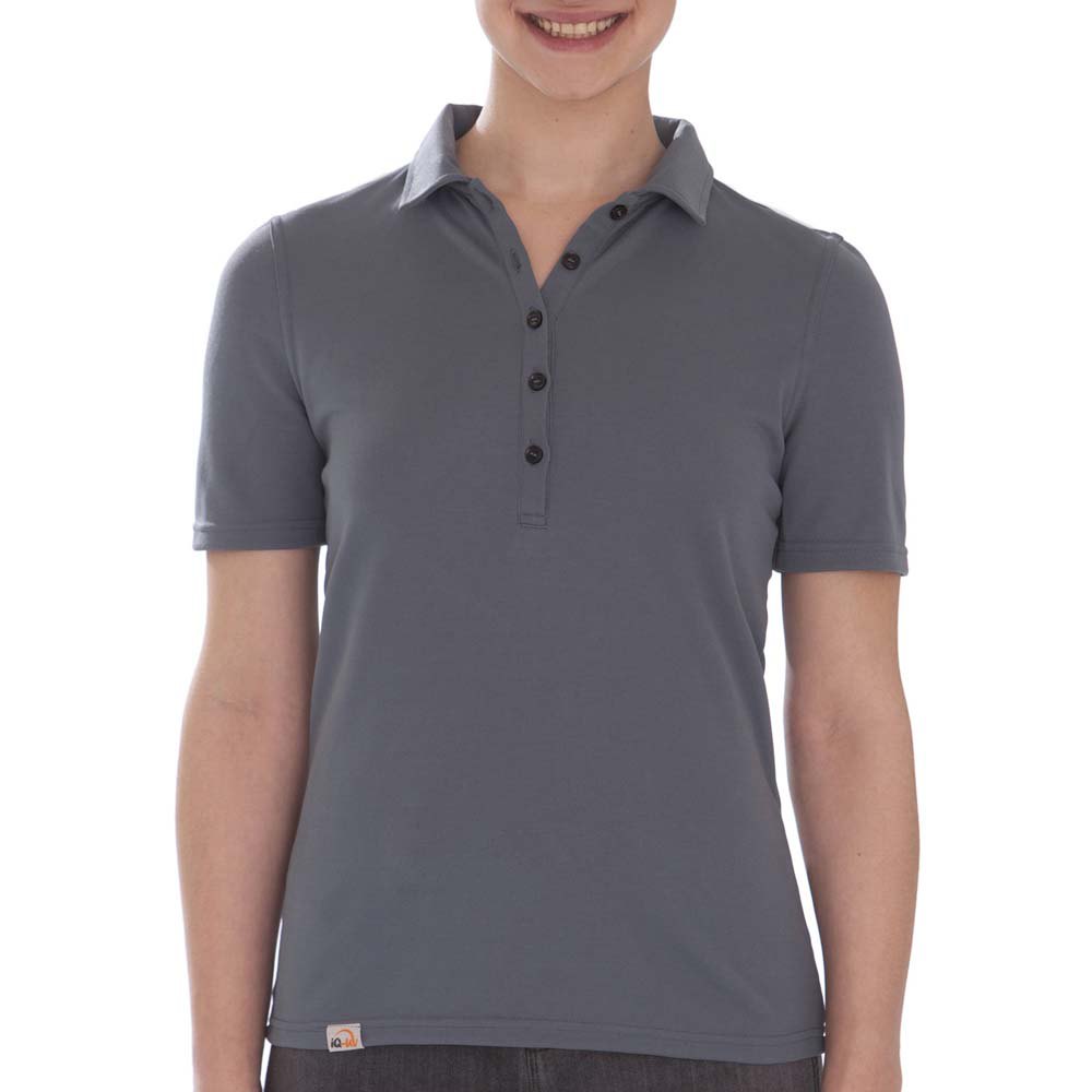 Iq-uv Uv Pro Woman Short Sleeve Polo Grau L von Iq-uv