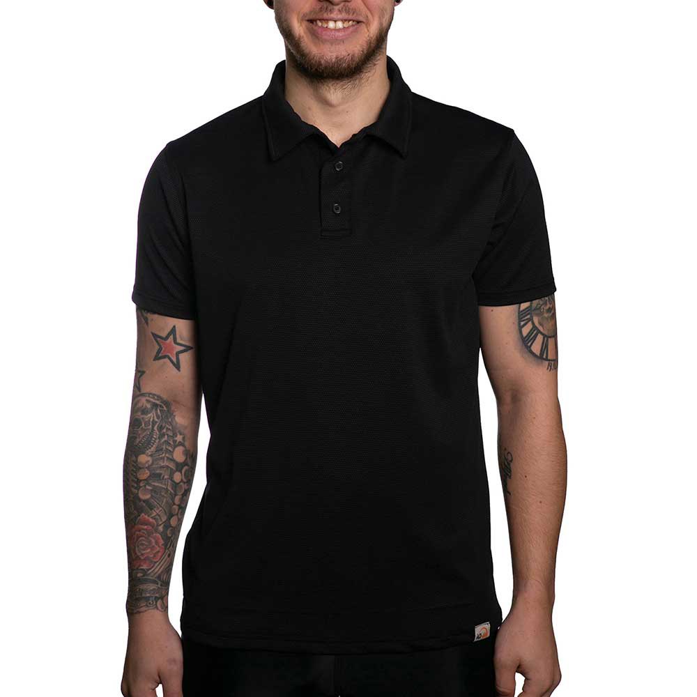 Iq-uv Uv Wave Short Sleeve Polo Schwarz 2XL von Iq-uv