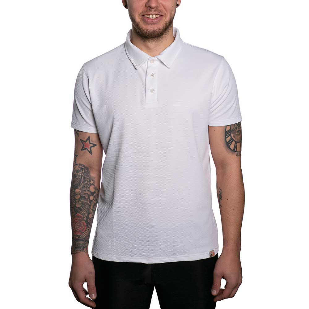 Iq-uv Uv Wave Short Sleeve Polo Weiß 3XL von Iq-uv