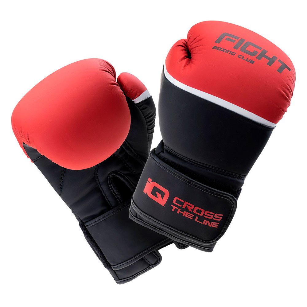 Iq Boxeo Artificial Leather Boxing Gloves Rot,Schwarz 8 oz von Iq