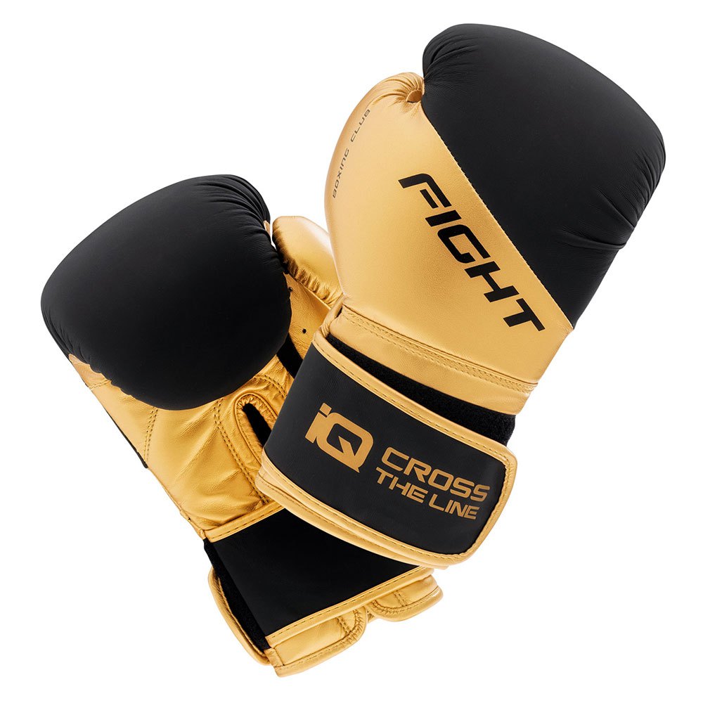 Iq M000136240 Artificial Leather Boxing Gloves Schwarz,Golden 14 oz von Iq