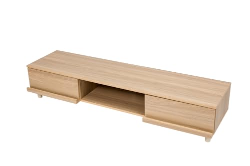 Iris Ohyama, TV-Möbel, TV-Schrank, TV-Bank, TV-Halterung für bis zu 65-Zoll-Bildschirme, 4 Regale, Kabelauslass, Zeitgenössisch, Schlafzimmer, Wohnzimmer - TV Cabinet BAB-150A - Hellbraun Iris Ohyama, TV-Möbel, TV-Schrank, TV-Bank, TV-Halterung für bis zu 65-Zoll-Bildschirme, 4 Regale, Kabelauslass, Zeitgenössisch, Schlafzimmer, Wohnzimmer - TV Cabinet BAB-150A - Hellbraun von Iris Ohyama