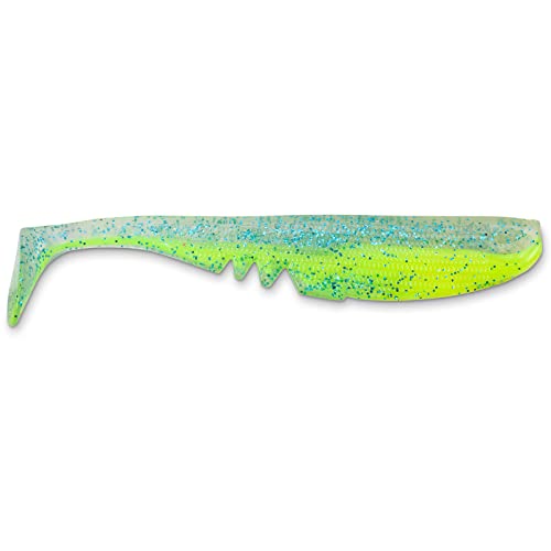 Iron Claw Moby SOFTBAITS Racker Shad 22 cm, 14 Farben, mit Hakenkanal, UV-Reaktives Material, 100% ungiftig, Made in Germany (MM - Mahi Mahi) von Iron Claw