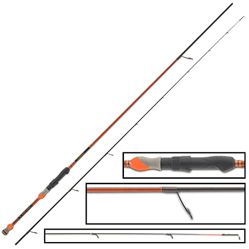 IRON TROUT Duckstick Short Range 235cm 0,8-12g - Forellenrute, Spoonrute, Angelrute Forellenangeln, Angeln mit Blinker, Forellenfischen, Spinnfischen am Forellensee von Iron Trout