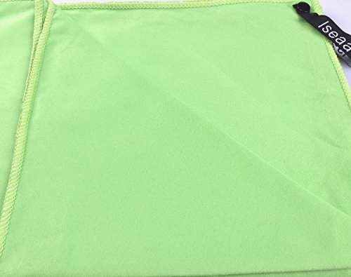 Iseaa 2er Set Mikrofaser Handtücher extrem saugfähig antibakteriell leicht Sporthandtuch Badetuch Saunatuch Strandtuch Yoga Tuch Microfaser Handtuch 200x100cm + 30x50cm Grün Iseaa 2er Set Mikrofaser Handtücher extrem saugfähig antibakteriell leicht Sporthandtuch Badetuch Saunatuch Strandtuch Yoga Tuch Microfaser Handtuch 200x100cm + 30x50cm Grün von Iseaa