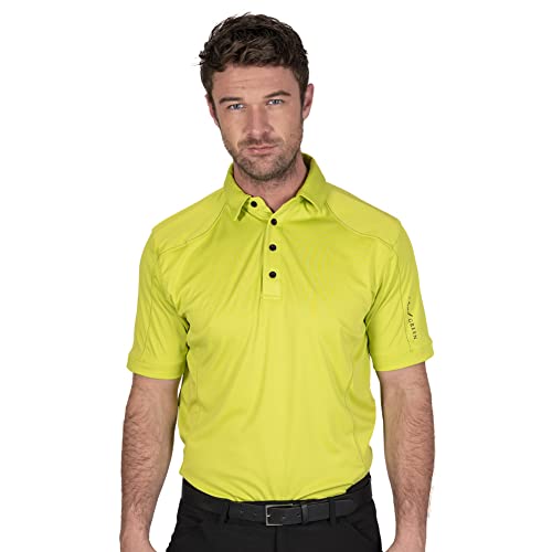 Insel Grün Herren 4 Taste CoolPass Polo-Hemd - Lime - M von Island Green