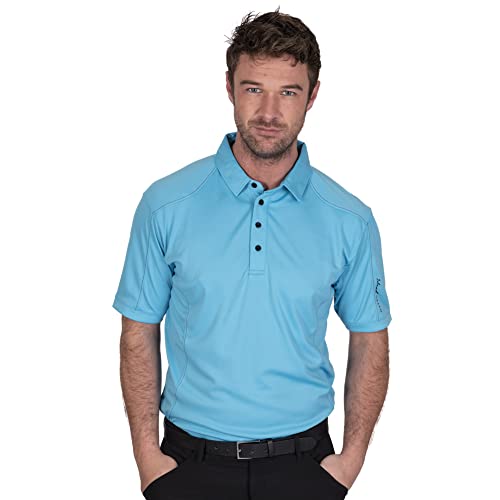 Insel Grün Herren 4 Taste CoolPass Polo-Hemd - Turquoise - L von Island Green