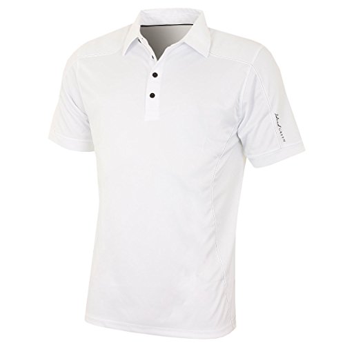 Insel Grün Herren 4 Taste CoolPass Polo-Hemd - Weiß - 3XL von Island Green