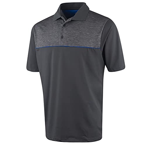 Insel Grün Herren Hervorgehoben Drucken Golf-Polo-Hemd - Charcoal - M von Island Green