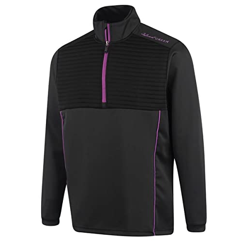 Insel Grün Herren IGTL2005 Zip Neck gewellte Top Layer-Pullover - Schwarz - S Insel Grün Herren IGTL2005 Zip Neck gewellte Top Layer-Pullover - Schwarz - S von Island Green