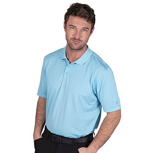 Insel Grün Herren IGTS2086 Micro-Pique CoolPass Polo-Hemd - Turquoise - L von Island Green