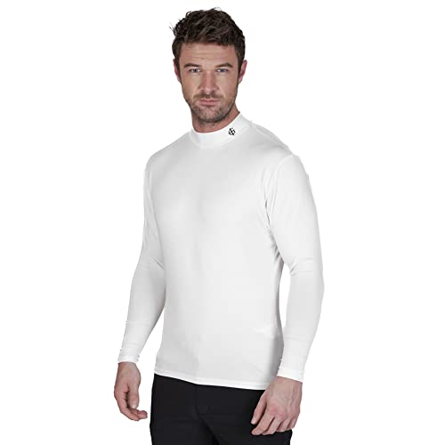 Insel Grün Herren Langarm-Thermal Golf Baselayer - Weiß - XL von Island Green