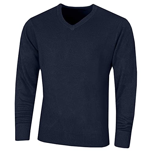 Insel Grün Herren Luxus weiche Soft Knit Golf Sweater - Marine - M Insel Grün Herren Luxus weiche Soft Knit Golf Sweater - Marine - M von Island Green