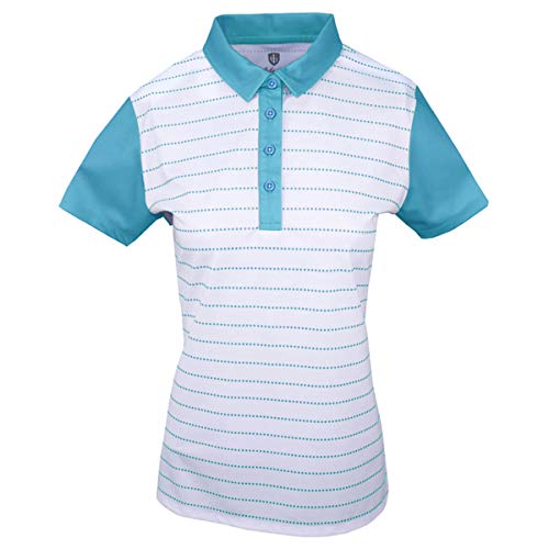 Island GREEN Damen Golf Ladies Contrast Sleeve Breathable Moisture Wicking Flexible Polo Shirt Poloshirt, Tiefes Pool/Weiß, 40 Island GREEN Damen Golf Ladies Contrast Sleeve Breathable Moisture Wicking Flexible Polo Shirt Poloshirt, Tiefes Pool/Weiß, 40 von Island Green