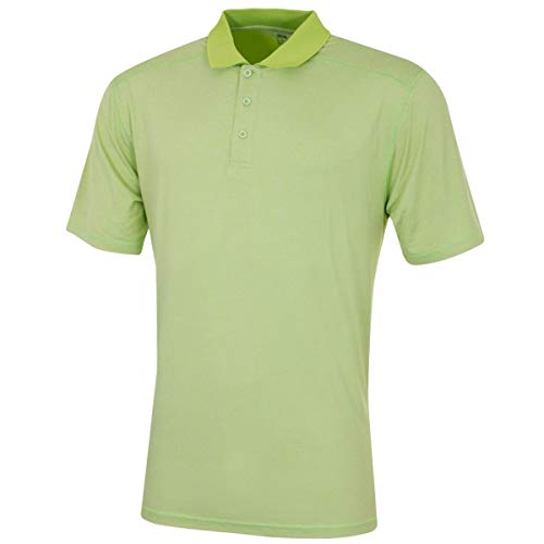 Island GREEN Herren Golf IGTS1873 Marl DTM Flatlock Poloshirt von Island Green