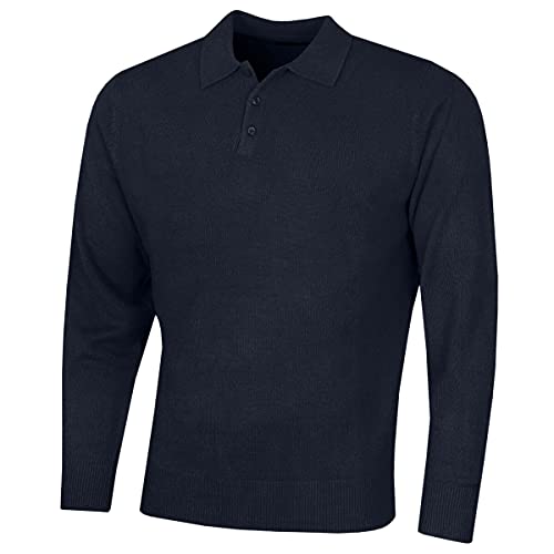 Island GREEN Herren IGKNT2062 Polo Langarm Strick Golf Pullover Island GREEN Herren IGKNT2062 Polo Langarm Strick Golf Pullover von Island Green