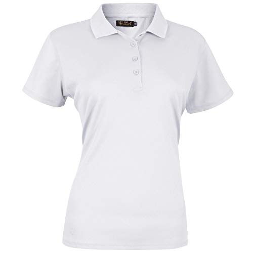 Island Green IGLTS1851 Damen Essentials Stretch Atmungsaktives Micro Pique Golf-Poloshirt, Weiß, EU 38 Island Green IGLTS1851 Damen Essentials Stretch Atmungsaktives Micro Pique Golf-Poloshirt, Weiß, EU 38 von Island Green