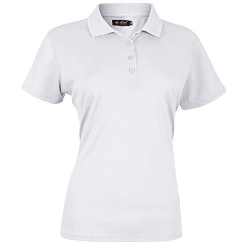 Island Green Damen Golf Plain-Polo-Hemd - Weiß - 10 von Island Green