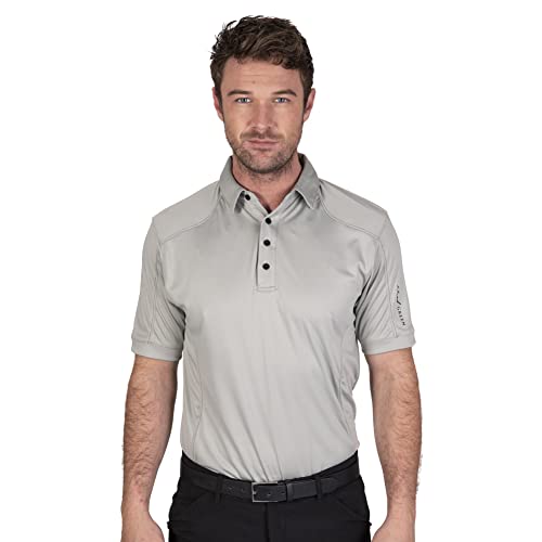 Island Green IGTS1648 4-Knopf-Cool-Pass-Poloshirt für Herren, Battleship Grey, 2XL Island Green IGTS1648 4-Knopf-Cool-Pass-Poloshirt für Herren, Battleship Grey, 2XL von Island Green