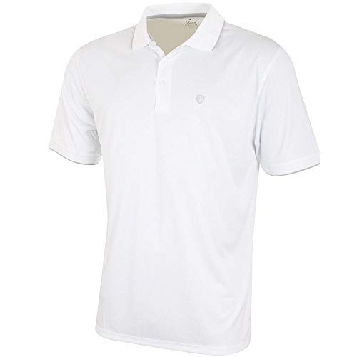 Island Green Golf IGTS1700 Herren Poloshirt mit kontrastierendem Kragen, CoolPass atmungsaktiv, feuchtigkeitsableitend, Sport, Weiß, Größe XXL Island Green Golf IGTS1700 Herren Poloshirt mit kontrastierendem Kragen, CoolPass atmungsaktiv, feuchtigkeitsableitend, Sport, Weiß, Größe XXL von Island Green