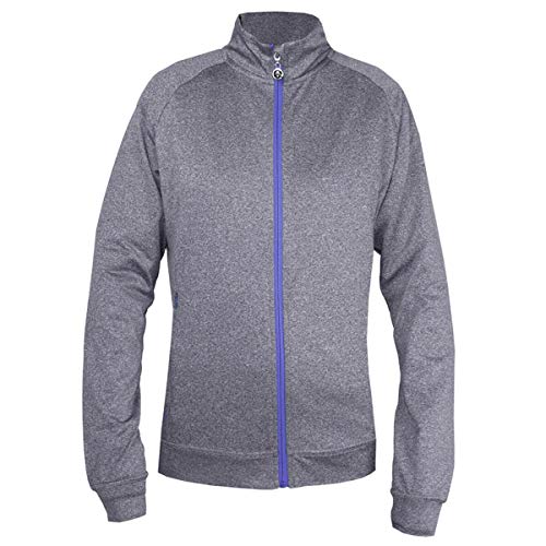 Island Green Insel Grün Frauen IGLTOP1901 Full Zip Golf Sweater - Grau Marl/Lavender - UK 10 Island Green Insel Grün Frauen IGLTOP1901 Full Zip Golf Sweater - Grau Marl/Lavender - UK 10 von Island Green