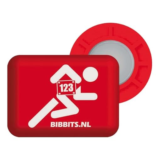 It's Running BibBits Magnetische Startnummernhalter Runner Red von It's Running