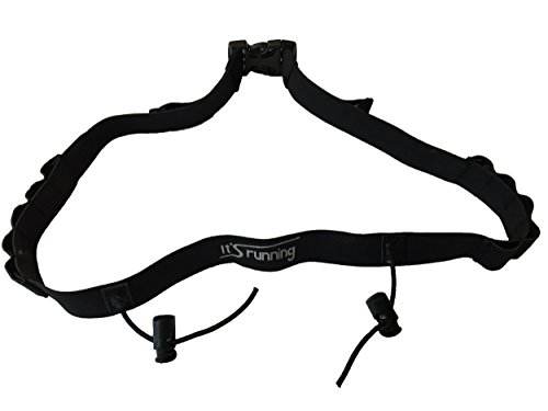 It's running Startnummernband Race Number Belt Gel mit 10 Gelschlaufen, Black, One Size It's running Startnummernband Race Number Belt Gel mit 10 Gelschlaufen, Black, One Size von It's Running
