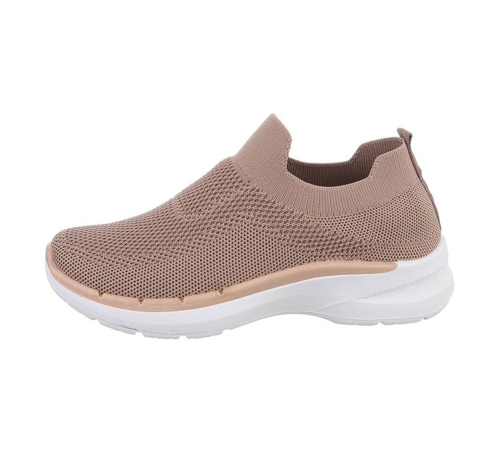 Ital-Design Damen Low-Top Freizeit Sneaker (85379421) Flach Sneakers Low in Hellbraun Ital-Design Damen Low-Top Freizeit Sneaker (85379421) Flach Sneakers Low in Hellbraun von Ital-Design