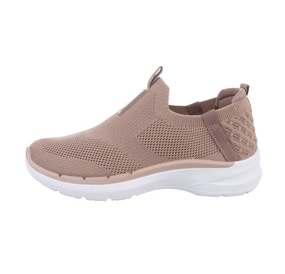 Ital-Design Damen Low-Top Freizeit Sneaker (85878585) Flach Sneakers Low in Hellbraun Ital-Design Damen Low-Top Freizeit Sneaker (85878585) Flach Sneakers Low in Hellbraun von Ital-Design