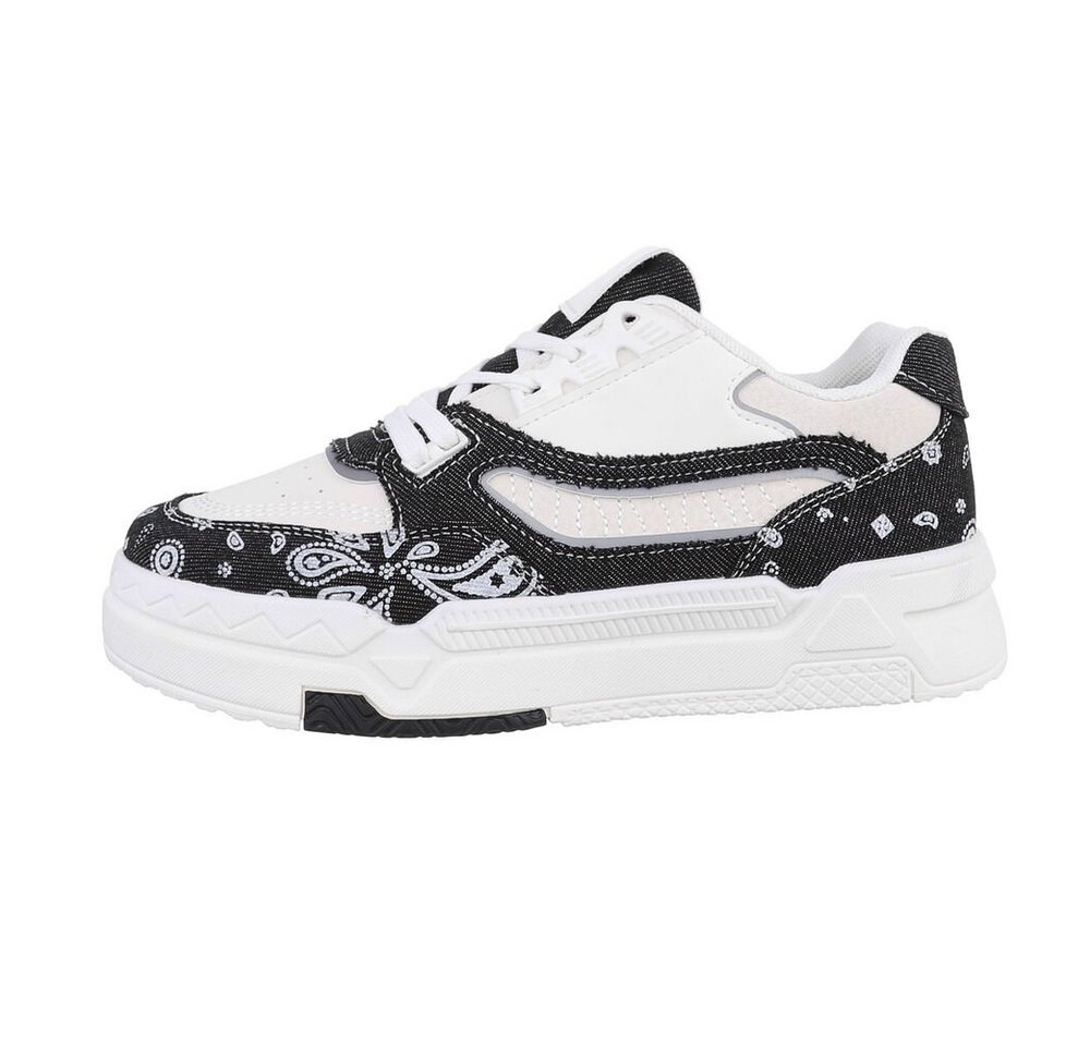 Ital-Design Damen Low-Top Freizeit Sneaker Flach Sneakers Low in Schwarz Ital-Design Damen Low-Top Freizeit Sneaker Flach Sneakers Low in Schwarz von Ital-Design