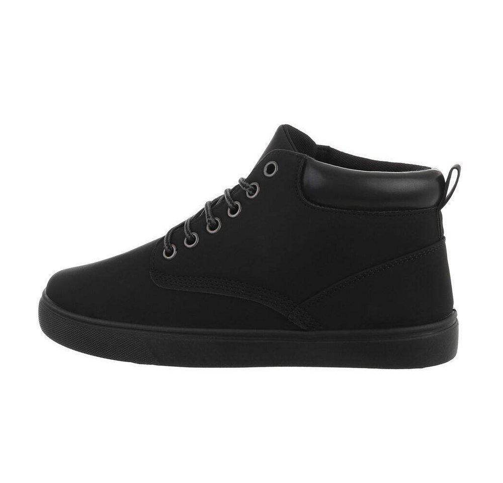 Ital-Design Herren High-Top Freizeit Sneaker Flach Sneakers in Schwarz von Ital-Design