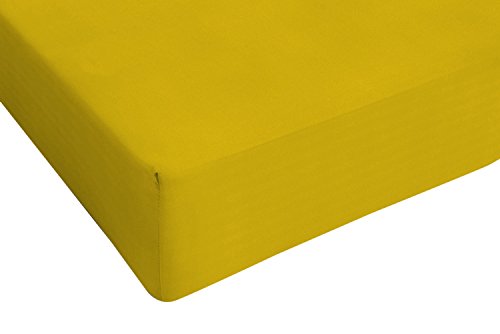 Max color Betttuch 25cm Ecke, Senf, Doppelte Max color Betttuch 25cm Ecke, Senf, Doppelte von Italian Bed Linen