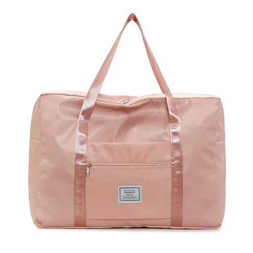 Itkcozcg Gepäck-Reise-Handtasche, modische Sporttasche mit Schultergurt, große Kapazität, Fitness-Handtasche, Gepäckaufbewahrungstaschen für Damen und Herren, rose, Size reference picture von Itkcozcg