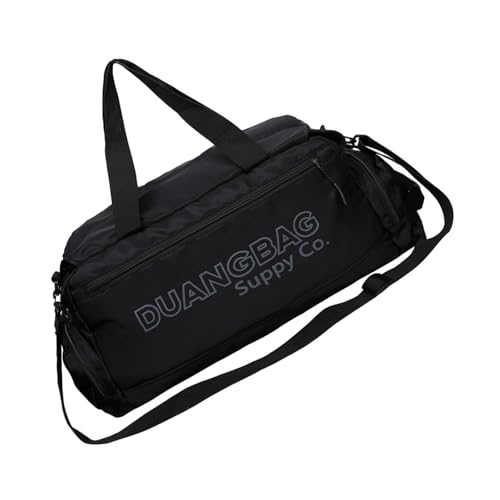 Itkcozcg Gepäck-Reisetasche, große Kapazität, für Damen und Herren, Sport, Fitnessstudio, Schultertasche, Nylon, wasserdicht, Crossbody, Reise, großer Rucksack für Outdoor-Aktivitäten, Schwarz , Size von Itkcozcg