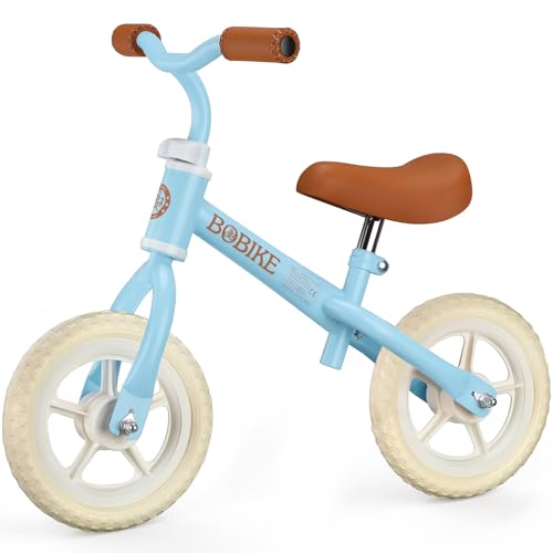 Itslife Laufrad ab 1.5-4 Jahre, Lauflernrad ab 18 Monate Baby, Ultraleicht Kinderlaufrad, Verstellbarer Sitz und Lenkrad, Balance Bike ohne Pedal, Geschenk für Jungen und Mädchen (Hellblau) von Itslife