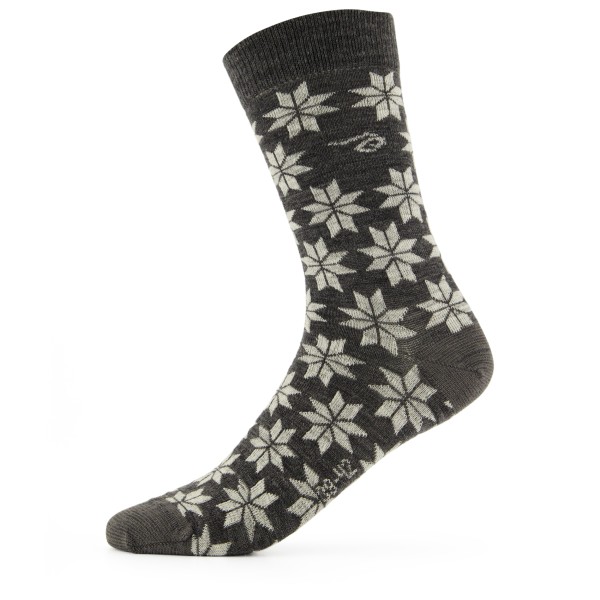 Ivanhoe of Sweden - Women's Wool Sock Snowflake - Merinosocken Gr 35-38 grau von Ivanhoe of Sweden