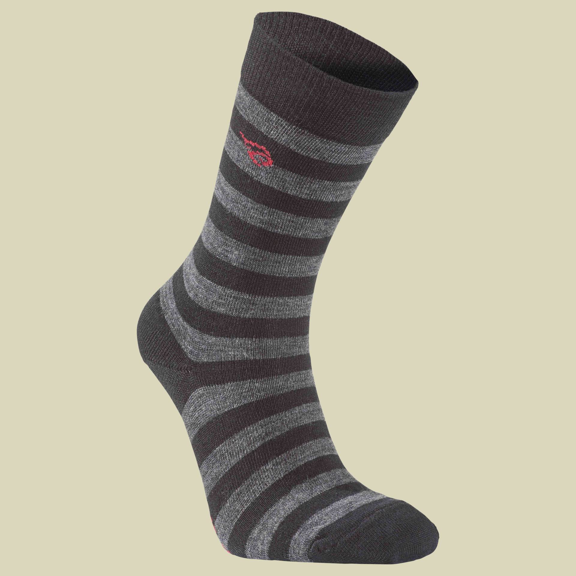 Wool Sock Stripe Unisex Größe 43-46 Farbe black von Ivanhoe