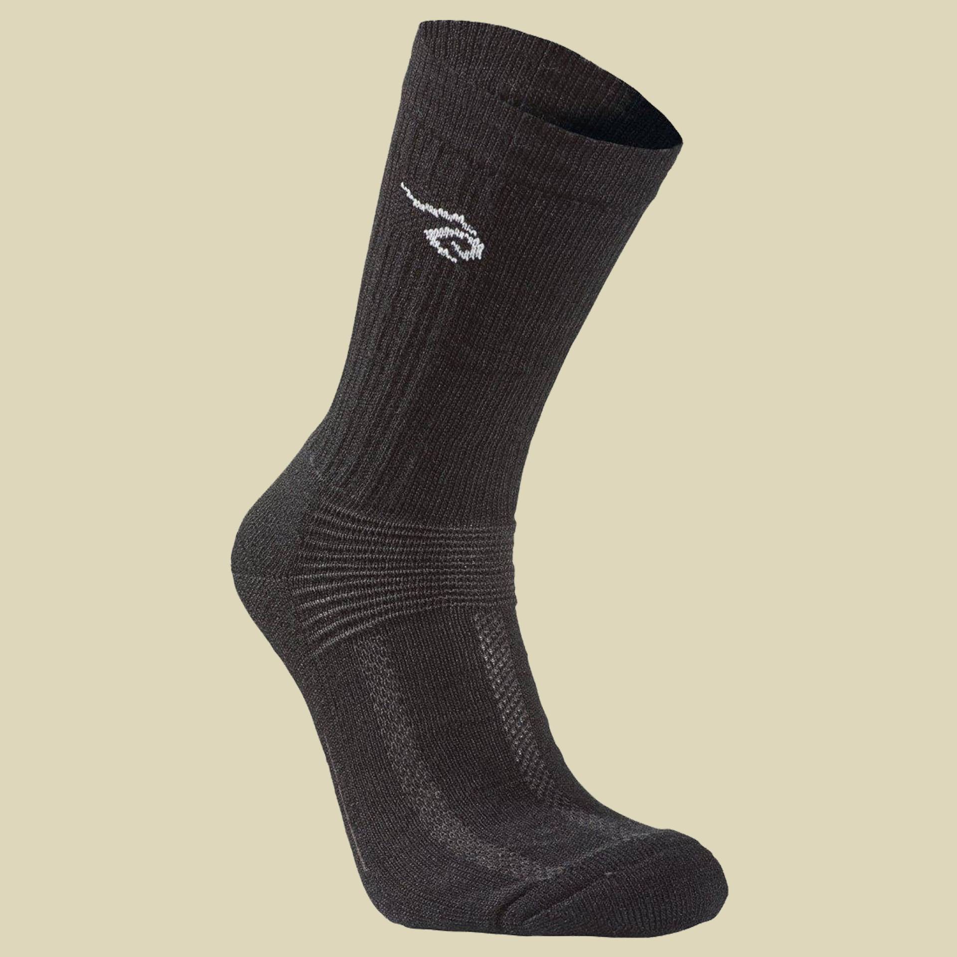 Wool Sock Trekk Größe 35-38 Farbe black von Ivanhoe