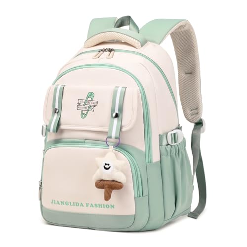 IvyH Kinderrucksack Mädchen- Stilvolle Schulrucksack für Mädchen und Teenager - Wasserdichtes Lässiger Daypack Groß, Perfekt als Schulranzen für 3-6. Klasse Mädchen, Grün IvyH Kinderrucksack Mädchen- Stilvolle Schulrucksack für Mädchen und Teenager - Wasserdichtes Lässiger Daypack Groß, Perfekt als Schulranzen für 3-6. Klasse Mädchen, Grün von IvyH