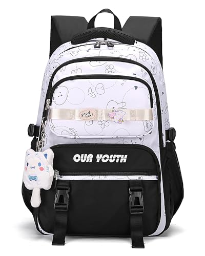IvyH Kinderrucksack Schulrucksack Mädchen Teenager Rucksack Lässige Daypack Wasserdicht, Schulranzen Mädchen 2-6. klasse mit Großer Kapazität Grundschulen Gymnasien Universität, schwarz IvyH Kinderrucksack Schulrucksack Mädchen Teenager Rucksack Lässige Daypack Wasserdicht, Schulranzen Mädchen 2-6. klasse mit Großer Kapazität Grundschulen Gymnasien Universität, schwarz von IvyH