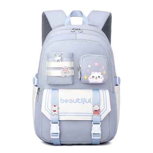 IvyH Schulrucksack Mädchen – Kinderrucksack Große Kapazität Daypack Wasserdicht, Schultaschen Ideal für Mädchen Jungen im Alter von 2-6. Klasse, Blau IvyH Schulrucksack Mädchen – Kinderrucksack Große Kapazität Daypack Wasserdicht, Schultaschen Ideal für Mädchen Jungen im Alter von 2-6. Klasse, Blau von IvyH